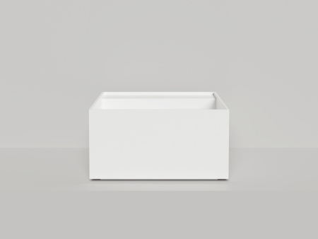 Раковина из искусственного камня S-Stone Salini ARMONIA 130522TMF 50х50 накладная цвет белый